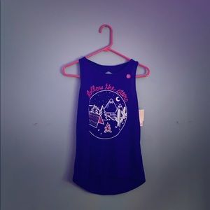 Navy blue sleep tank top